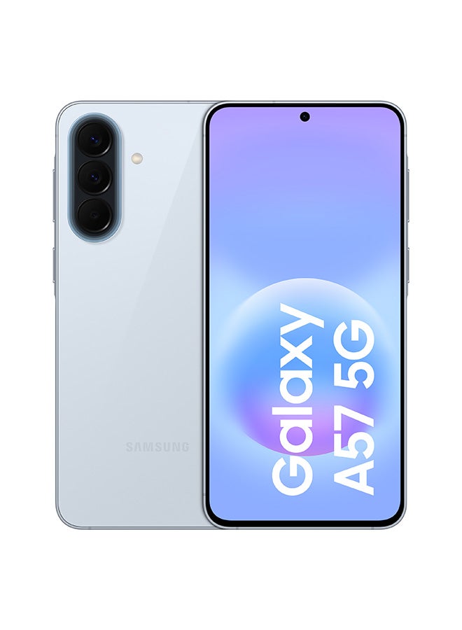 جالاكسي A57 بشريحتين اتصال ويدعم تقنية 5G - نسخة الشرق الأوسط Awesome Icyblue