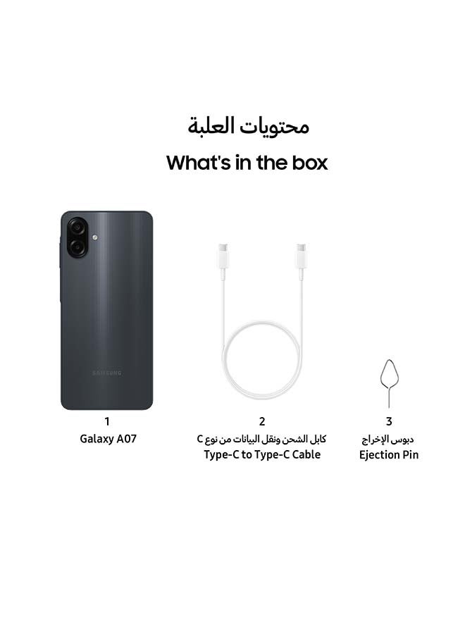 هاتف Galaxy A07 بشريحتين، لون أخضر، يدعم تقنية 4G - إصدار الشرق الأوسط — 4