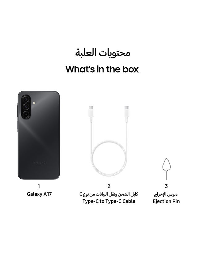 جالكسي A17 بشريحتي اتصال، لون أسود - نسخة الشرق الأوسط — 6