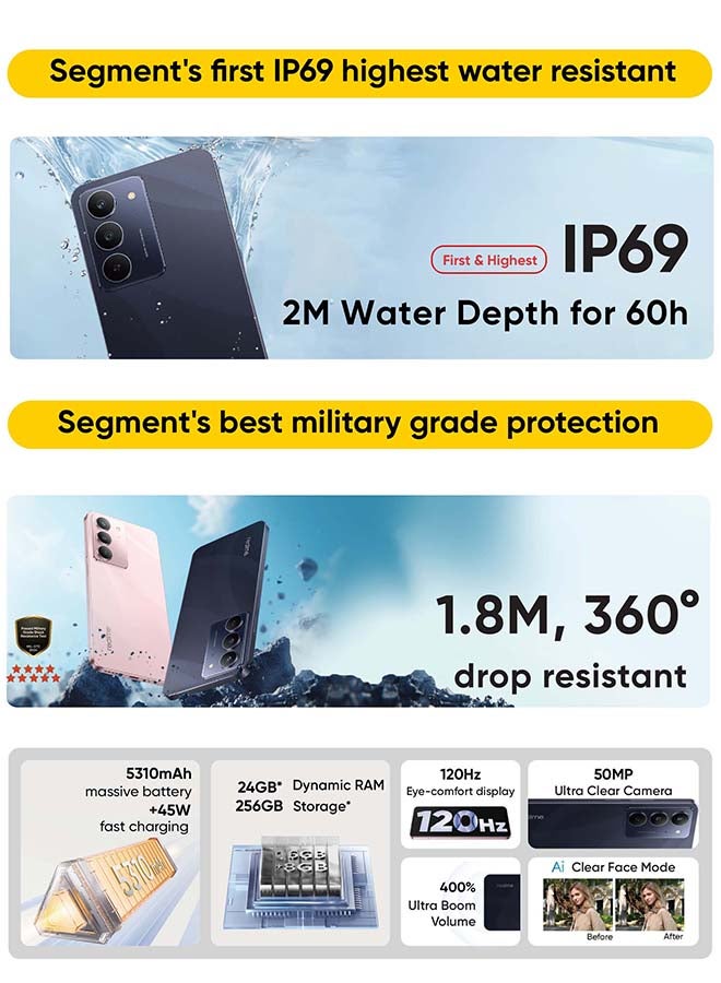 C75X Dual SIM 8GB RAM 256GB 4G - Middle East Version