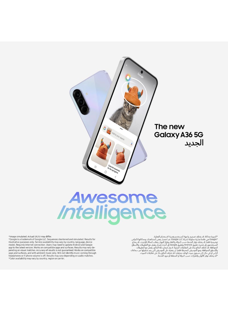 جالكسي A36 شبكة 5G، شريحتين - نسخة الشرق الأوسط — 4