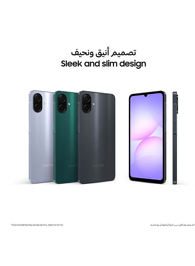 هاتف Galaxy A07 بشريحتين، لون أخضر، يدعم تقنية 4G - إصدار الشرق الأوسط