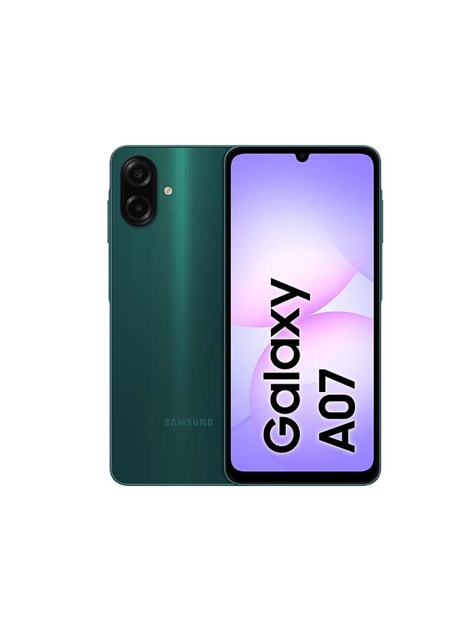 هاتف Galaxy A07 بشريحتين، لون أخضر، يدعم تقنية 4G - إصدار الشرق الأوسط Mint Green
