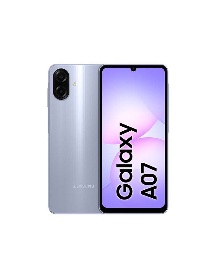 هاتف Galaxy A07 بشريحتين، لون أخضر، يدعم تقنية 4G - إصدار الشرق الأوسط Light violet