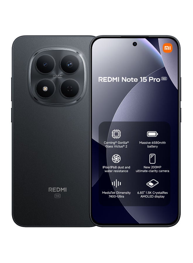 Redmi Note 15 Pro بشريحتين 5G - نسخة الشرق الأوسط
