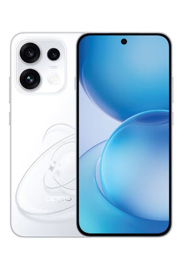 OPPO Reno16 ثنائي الشريحة 5G - نسخة الشرق الأوسط Pop White